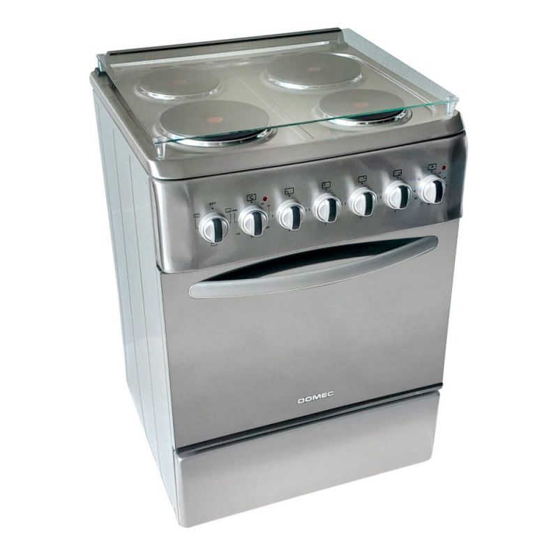 Cocina Eléctrica 57CM 4H Domec CEF6 Inox