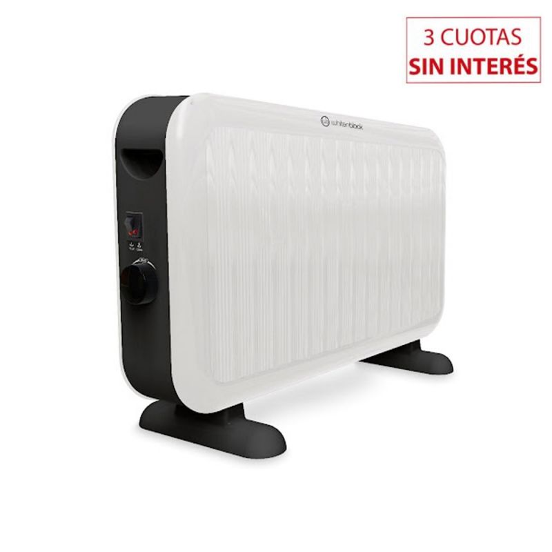 Convector Whitenblack CNWB01 2000W Blanco