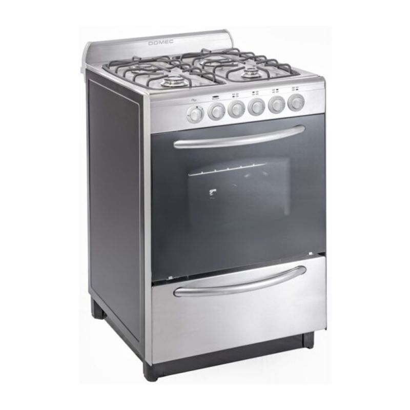 Cocina a Gas 56CM 4H Domec CXUPLEV-IX Inox