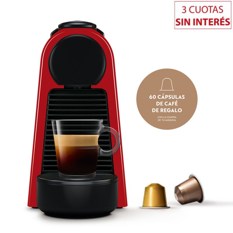 Cafetera Nespresso Essenza D30-AR-RE-NE2 Mini Red 