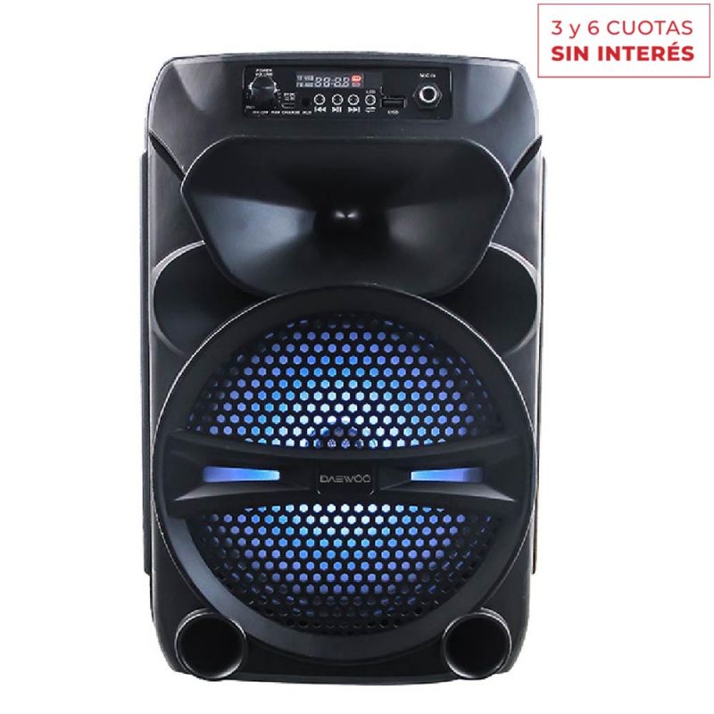 Parlante Portátil Bluetooth Daewoo VERT DW-8R4 Negro
