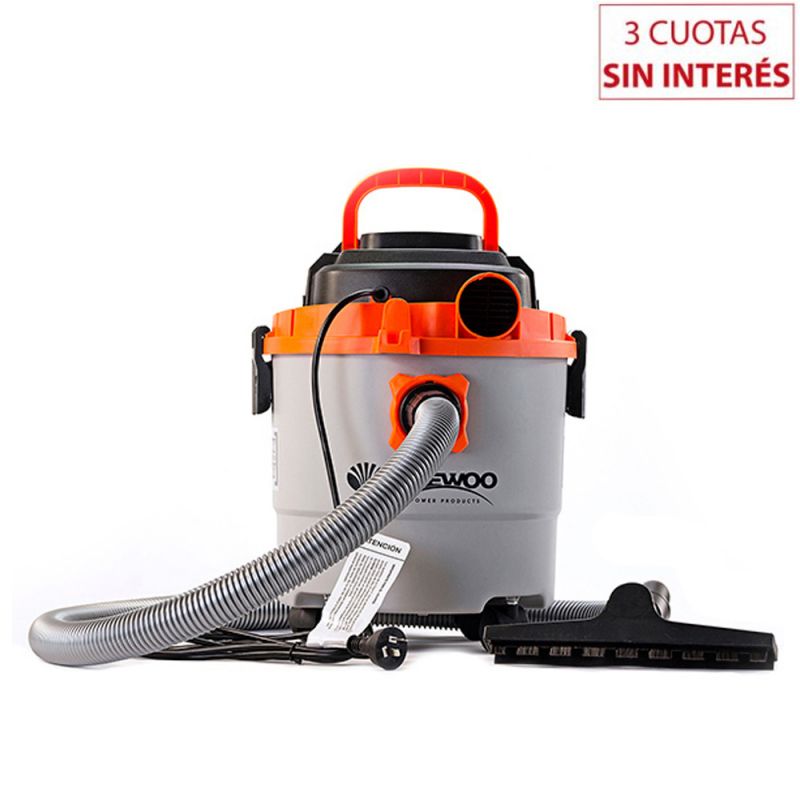 Aspiradora Húmedo y Seco Daewoo DAVC90-15L Gris con Naranja