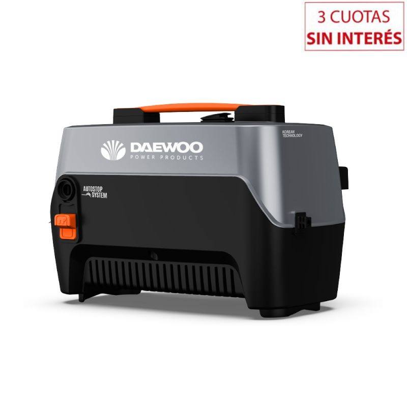 Hidrolavadora Alta Presión Daewoo DAX1200 Autostop + Accesorios Gris