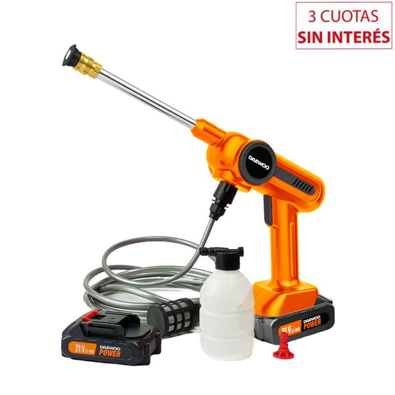 Hidrolavadora Inalámbrica Daewoo DAX 65-LI 100W Naranja