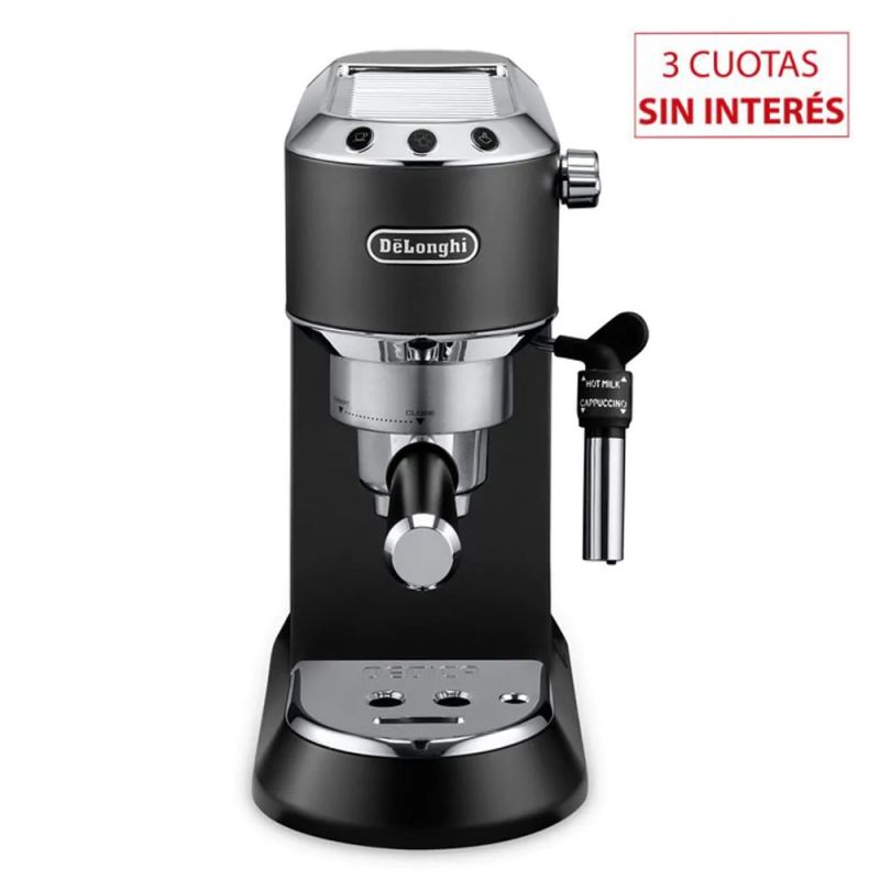 DeLonghi Cafetera Express EC685BK 15 bar Dedica Negra