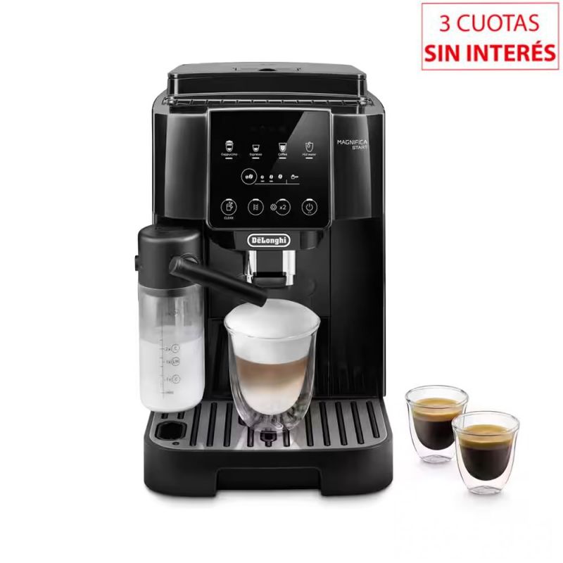 Cafetera Express C/Molinillo DeLonghi Magnifica Start ECAM220.60.B 15 Bar LatteCrema Hot Negro