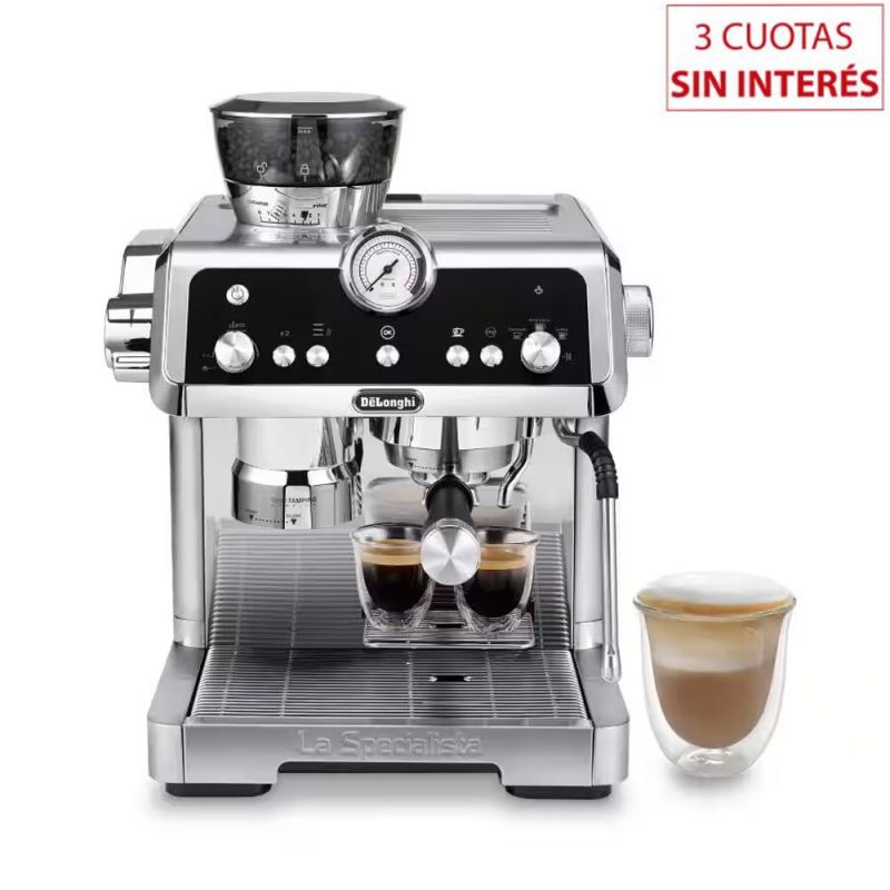 Cafetera Express C/Molinillo DeLonghi La Specialista Prestigio DL-EC9355.M 19 Bar Negro