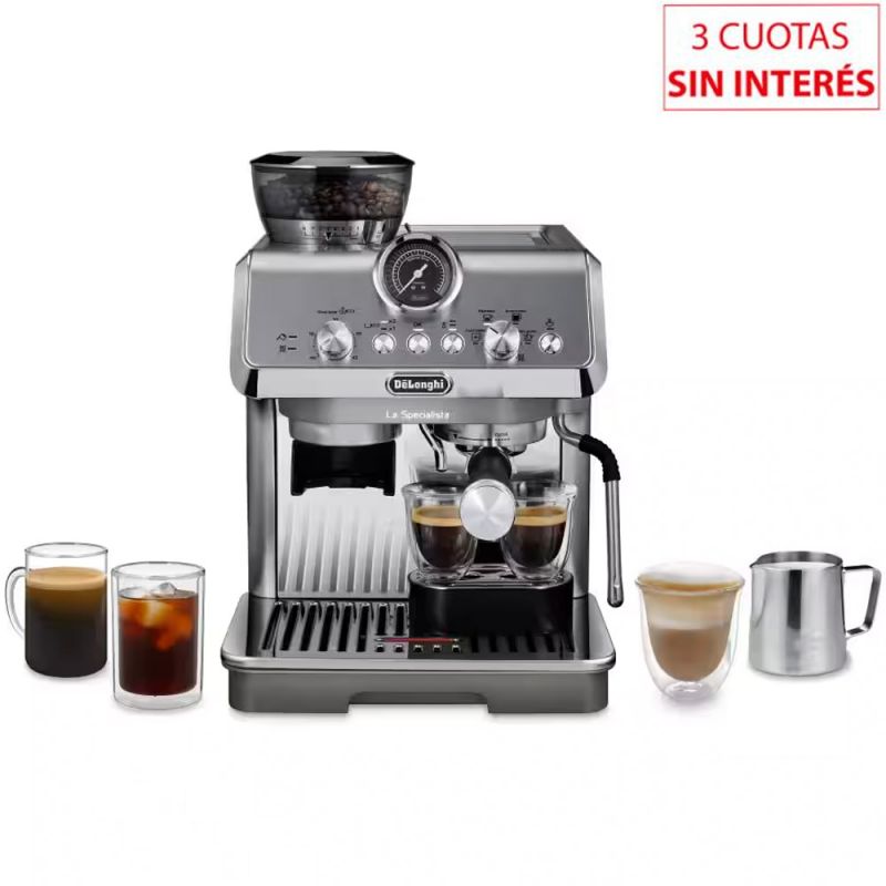 Cafetera Express C/Molinillo DeLonghi La Specialista Arte Evo DL-EC9255.SM 15 Bar Inox
