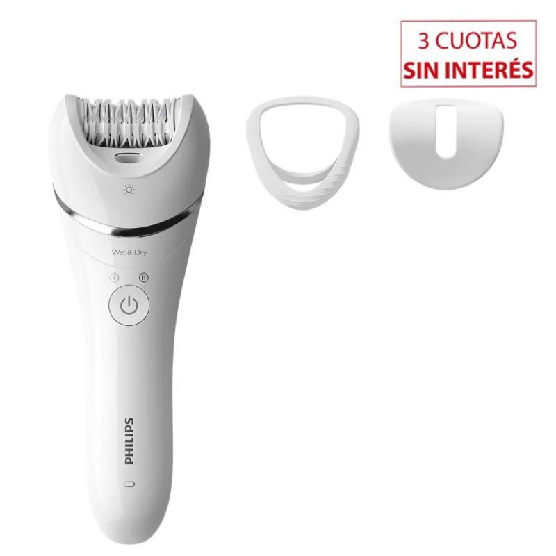Depiladora Philips BRE700/00 Wet & Dry + 2 Accesorios Blanco