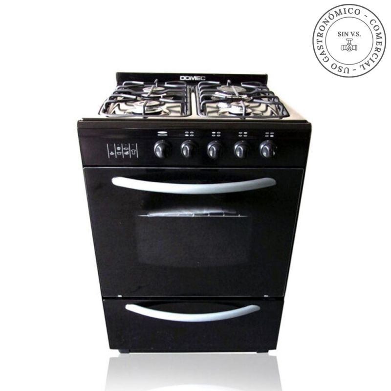 Cocina a Gas 56CM 4H Domec CNUG Negro