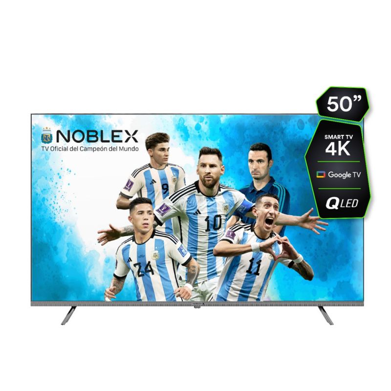 Smart TV 50" Noblex QLED 4K DR50X9500 Black Serie Google TV Gris
