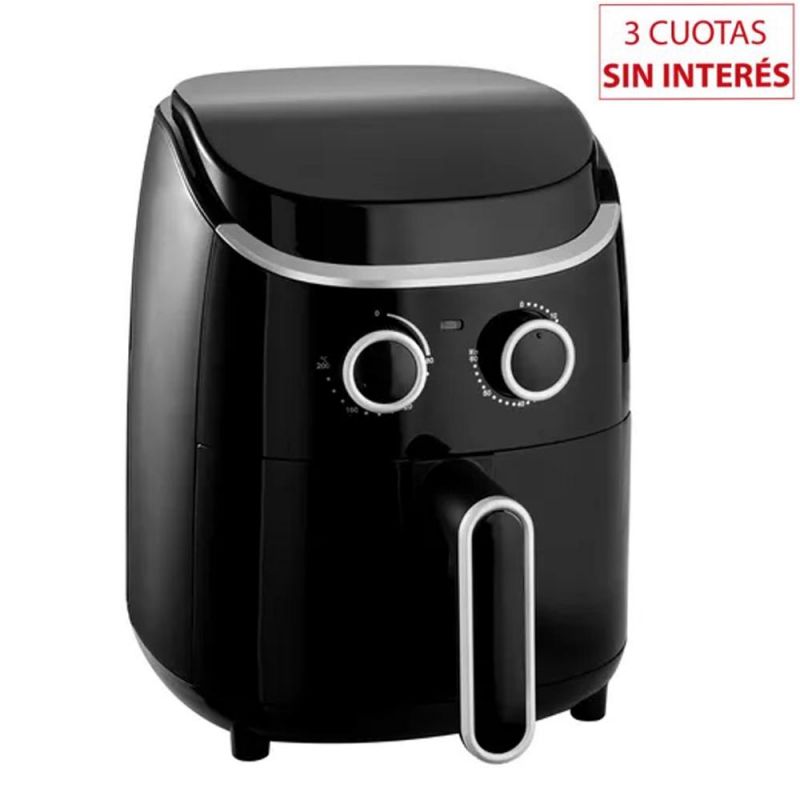 Freidora sin Aceite 3,5Lts Eiffel E-627 Negro