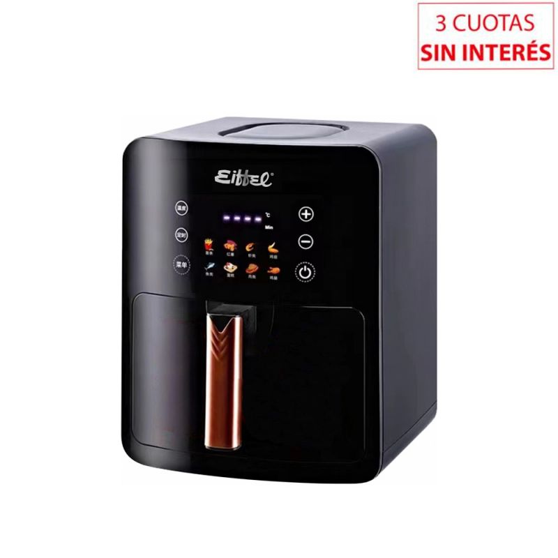 Freidora sin Aceite Digital 7Lts Eiffel E-641 Negro
