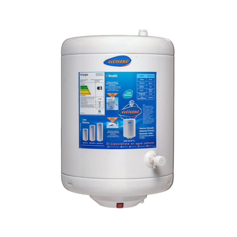Termotanque Eléctrico 49Lts Ecotermo ELEC53 Colgar C/Inferior