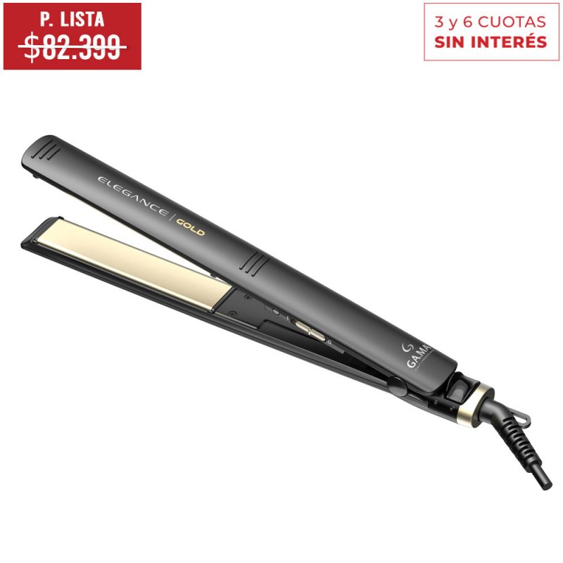 Plancha de Cabello GAMA Elegance Gold STD