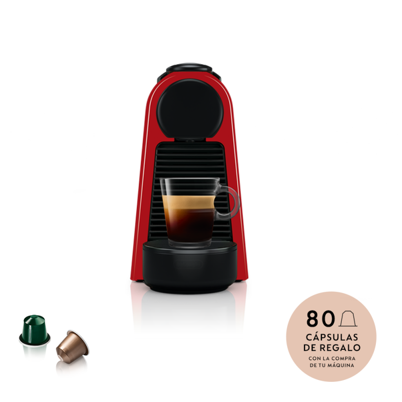 Cafetera Nespresso Essenza D30-AR-RE-NE2 Mini Red 