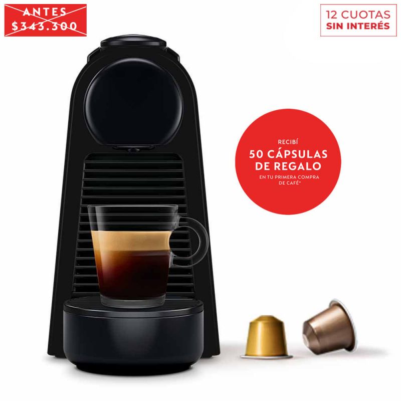Cafetera Nespresso ESSENZA Mini D Black D30-AR-BK-NE2