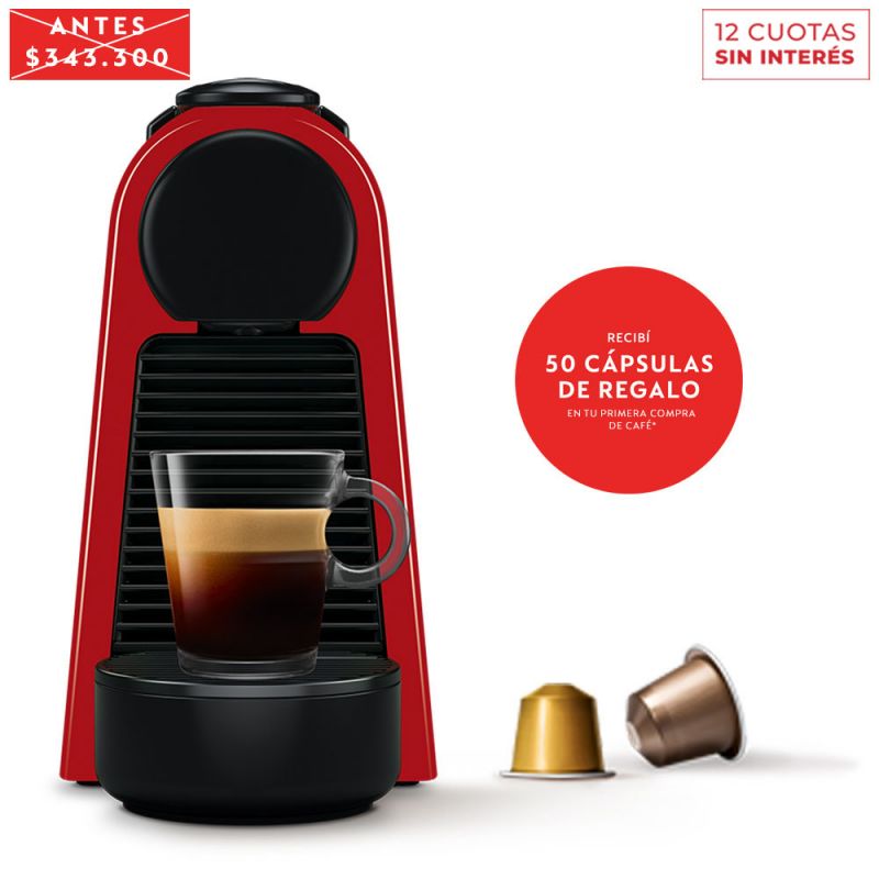 Cafetera Nespresso Essenza Mini Red D30-AR-RE-NE2