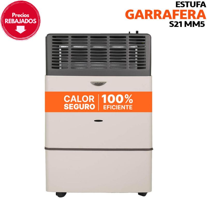 Estufa Garrafera Rodante Eskabe S21 MM5 Gris