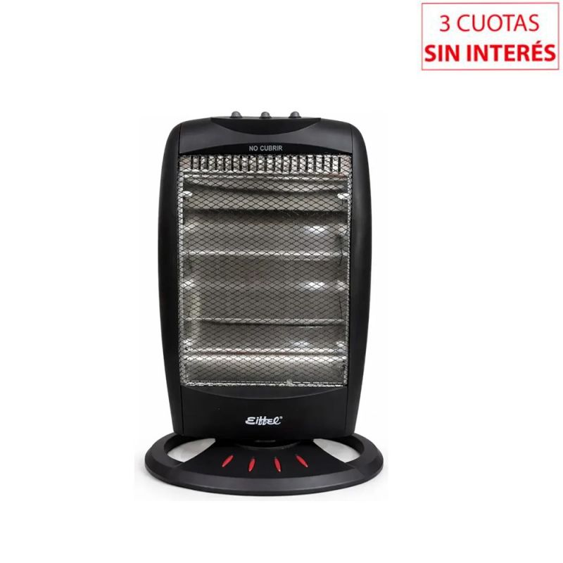 Estufa Halógena Eiffel E-523 1200W Negro