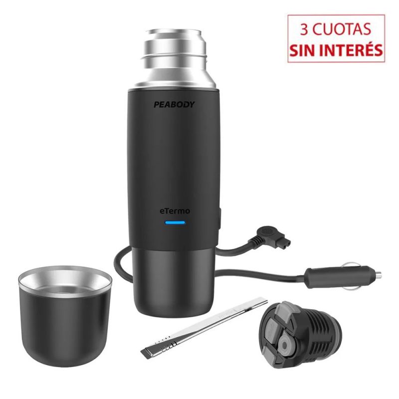 eTermo Eléctrico P/Automóvil 0.5Lt Peabody PE-ETL500N Negro