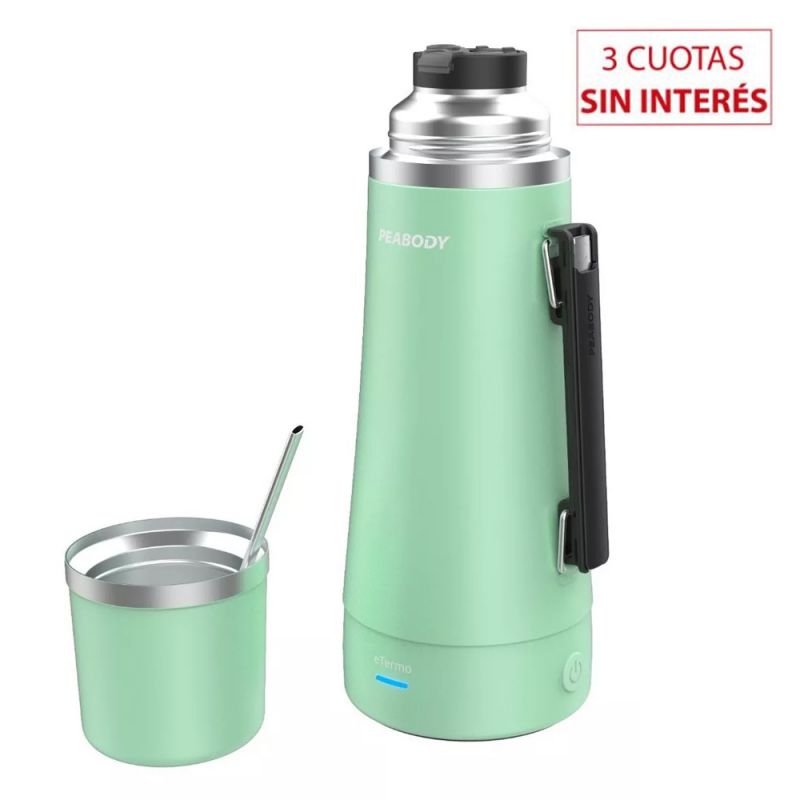 ETermo Mate Eléctrico 1LT Peabody PE-ETA1001V Verde