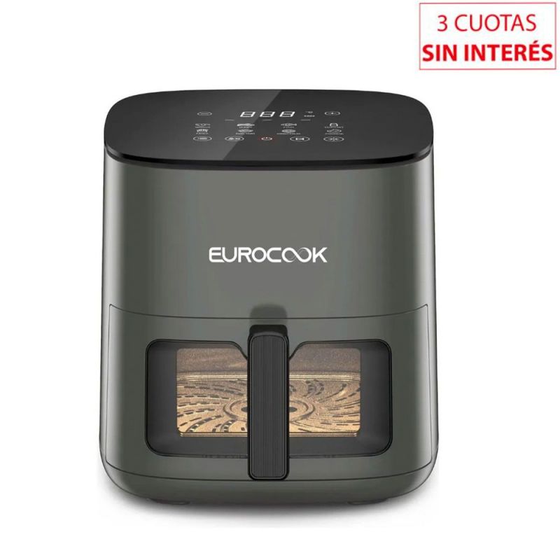 Freidora sin Aceite 7Lts Eurocook AF-ZE7223-A Negro