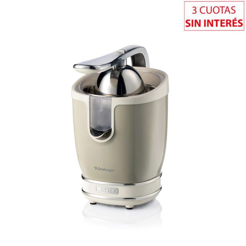 Exprimidor Eléctrico Vintage Ariete PA-EX413BE-I con Palanca Beige