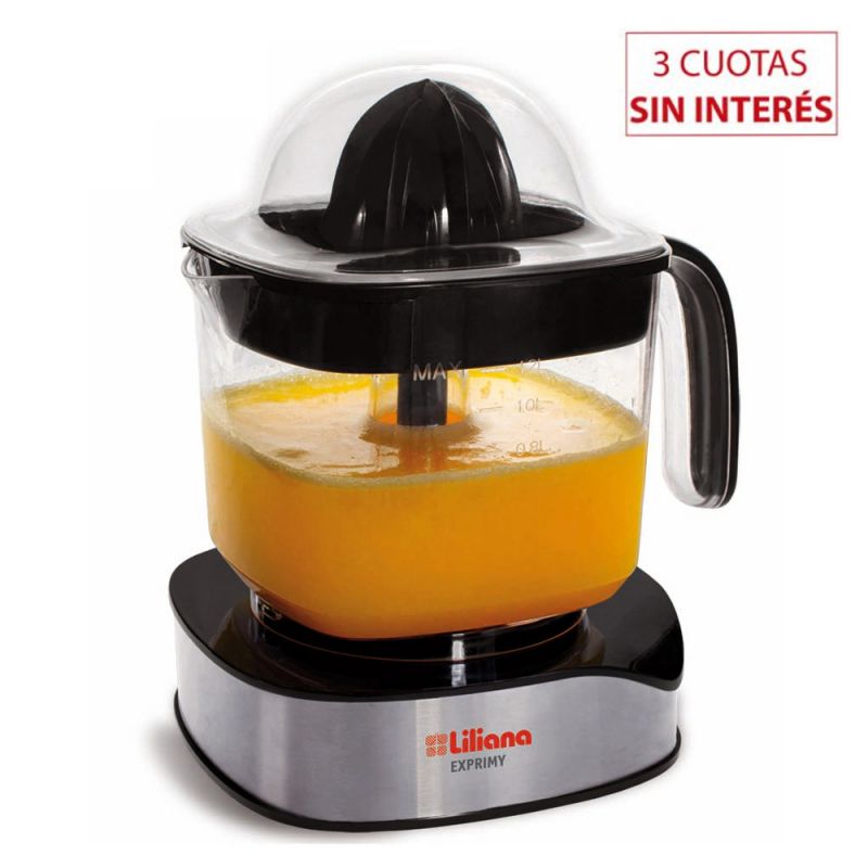 Exprimidor Eléctrico de Cítricos Liliana AE921 Negro con Inox