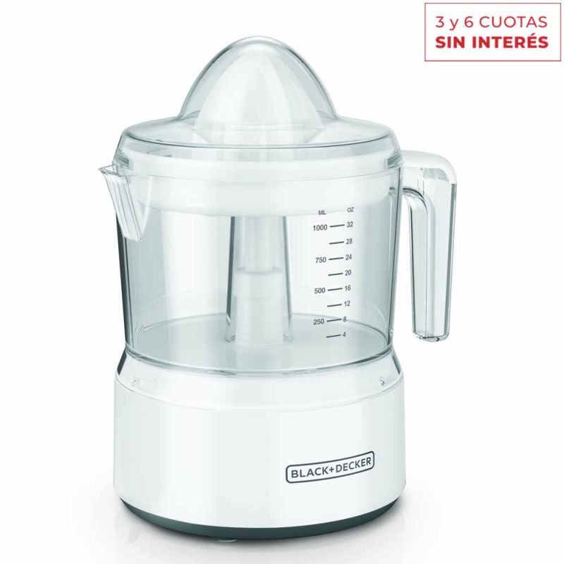 Exprimidor Eléctrico Black & Decker CJ650W Blanco