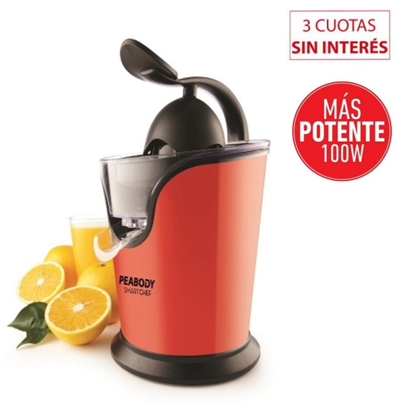 Exprimidor Eléctrico Peabody PE-EC402 100W Rojo