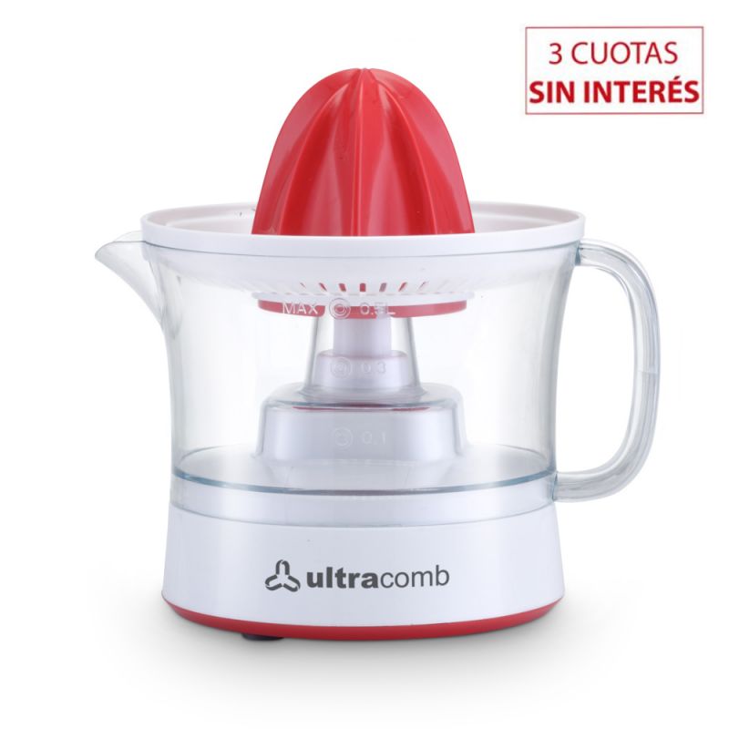 Exprimidor Eléctrico Ultracomb EX-2302 Rojo