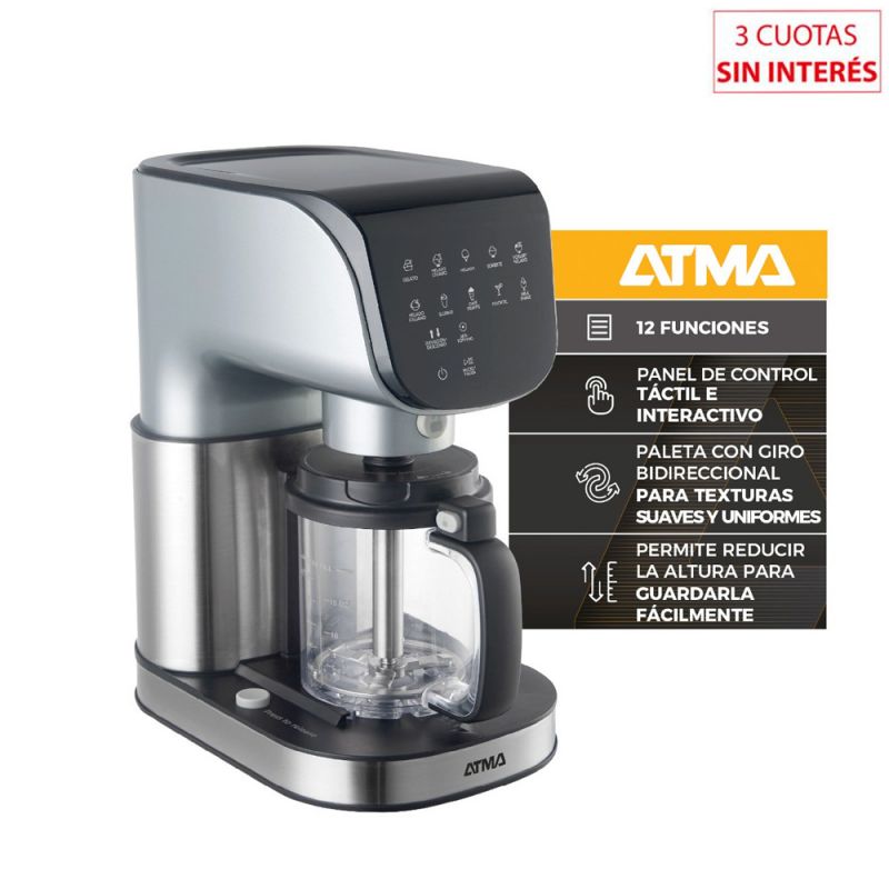 Fabrica de Helados Atma ICMAT1010N 500ml Digital Inox