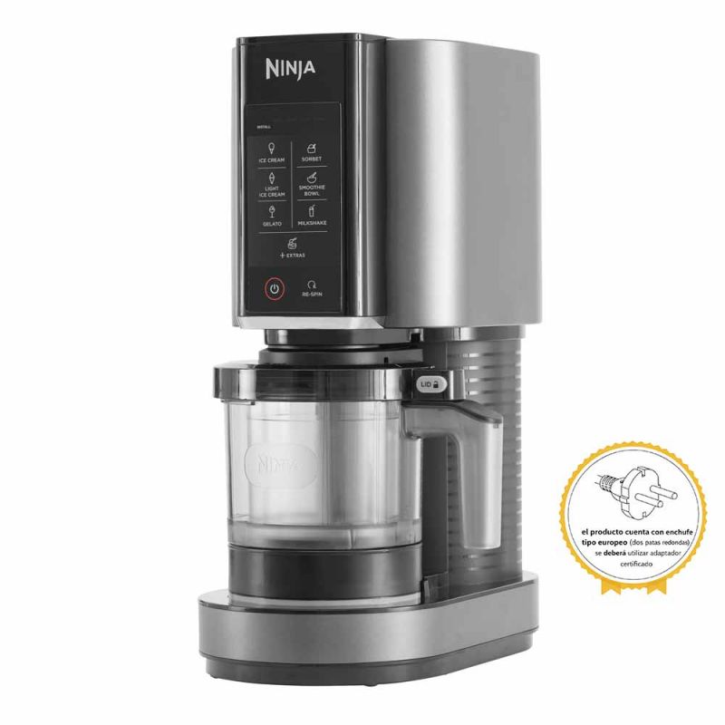 Fabrica de Helados y Bebidas Ninja CREAMI NC300EU 1,4 Lts Gris
