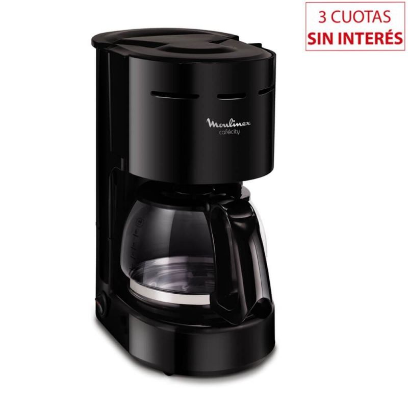 Cafetera de Filtro Moulinex Cafecity FG320558 Negro