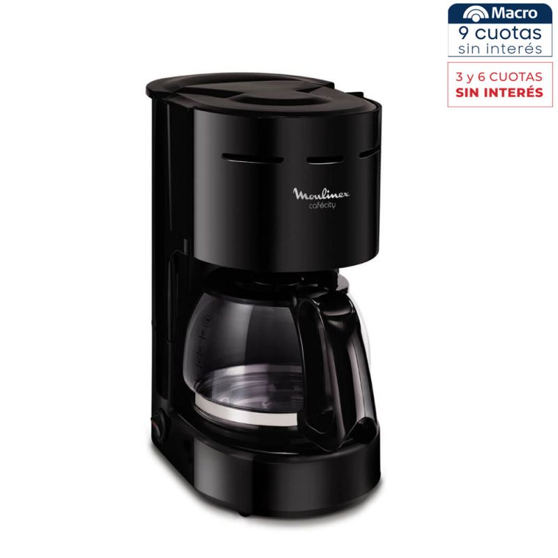 Cafetera de Filtro Moulinex Cafecity FG320558 Negro