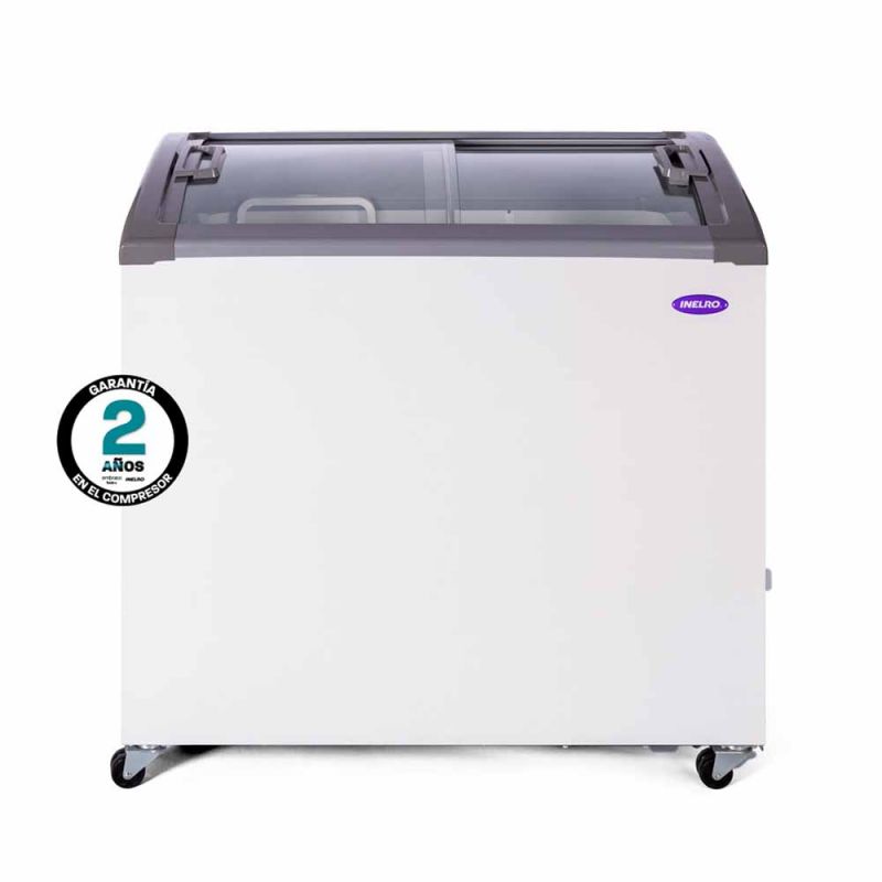 Freezer Horizontal Inelro 211Lts FIH-270 Pi Plus T/Vidrio Gris