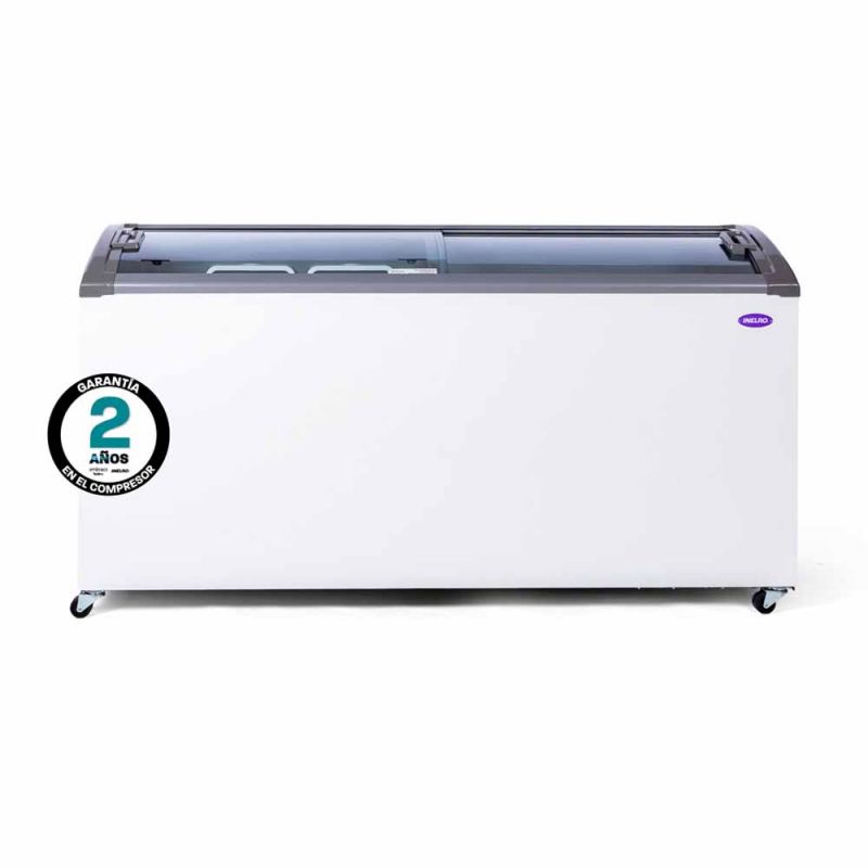 Freezer Horizontal Inelro 455Lts FIH-550 PI Plus T/Vidrio Gris