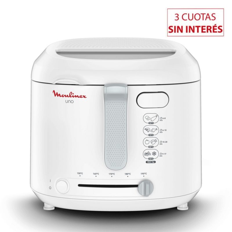 Freidora 1.8Lts Moulinex UNO AF203158 Blanco