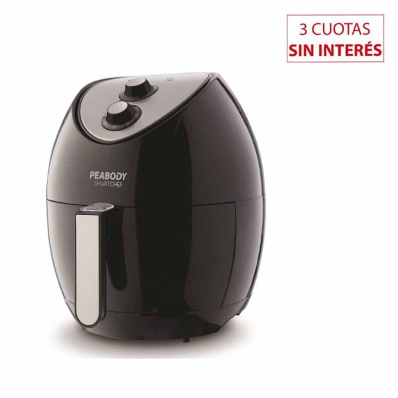 Freidora sin Aceite 3.2Lts Peabody PE-AF605 Negra