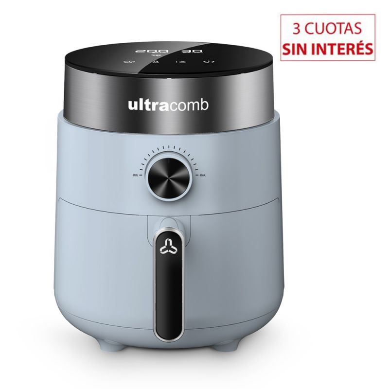 Freidora sin Aceite Digital 3Lts Ultracomb FR8612 Celeste