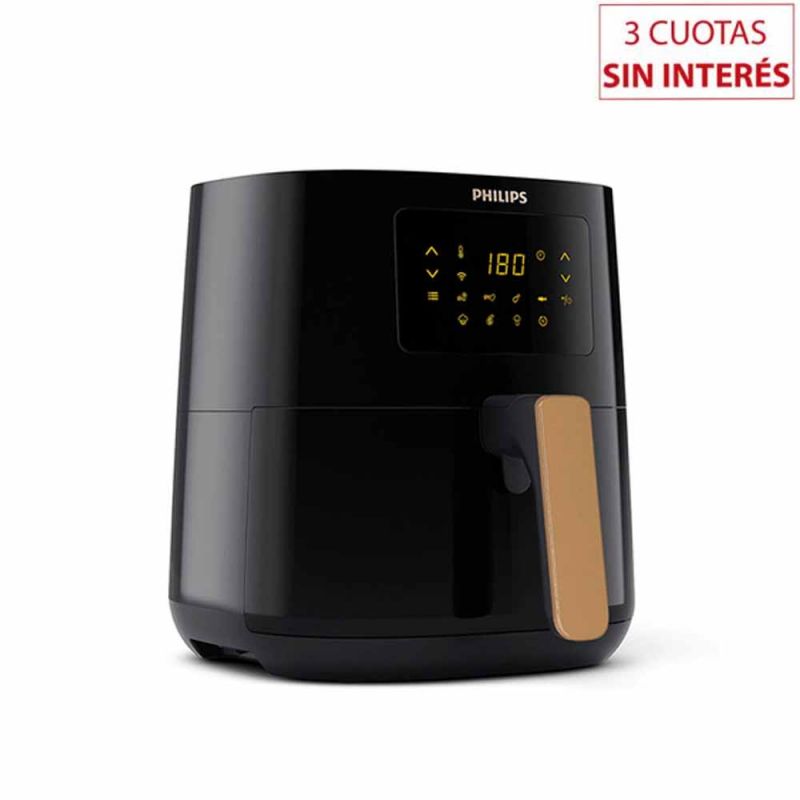 Freidora sin Aceite Digital 4,1Lts Philips Airfryer HD9255/80 Negro