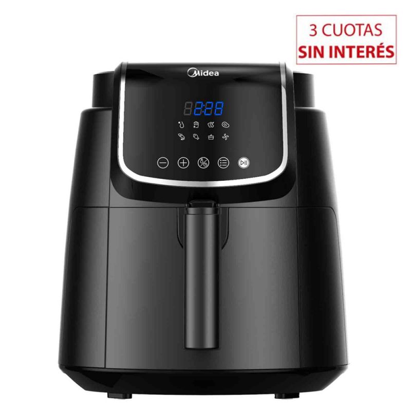 Freidora sin Aceite Digital 4Lts Midea AF-D140BAR1 Negro