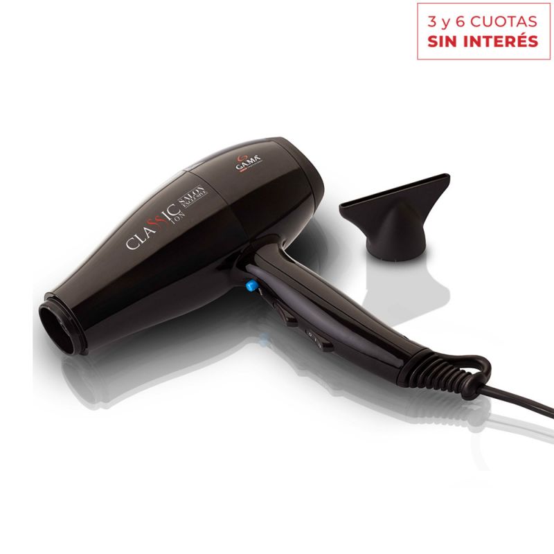 Secador de Cabello Profesional Gama Classic 2200W Negro