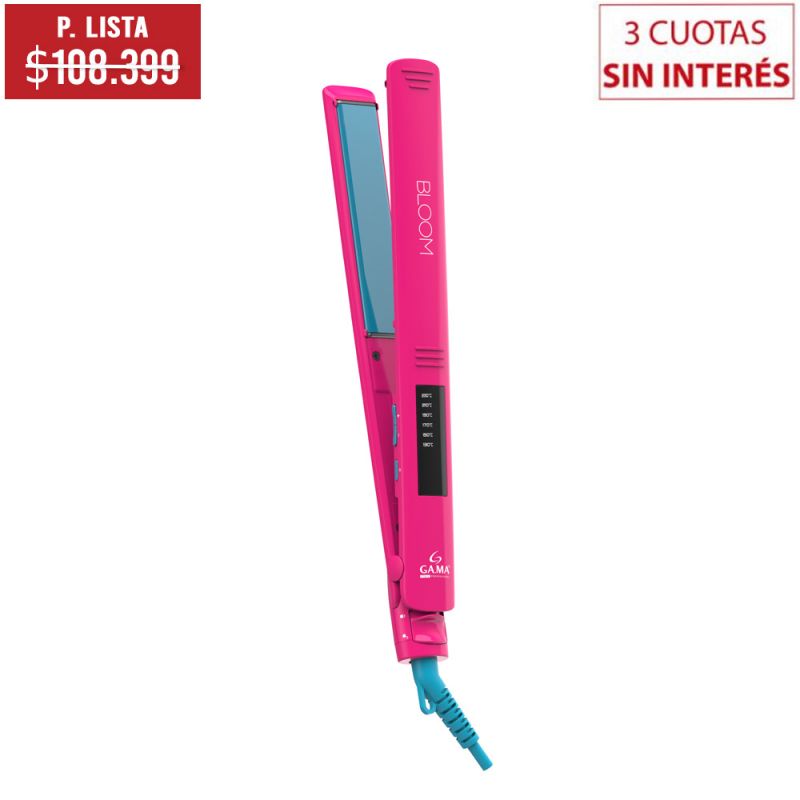 Gama Plancha para Cabello 126756 ELEG.LED BLOOM Rosa
