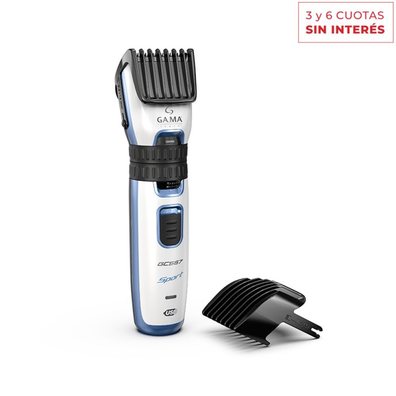 Corta Cabello Clipper GAMA GC 567 Sport Blanco