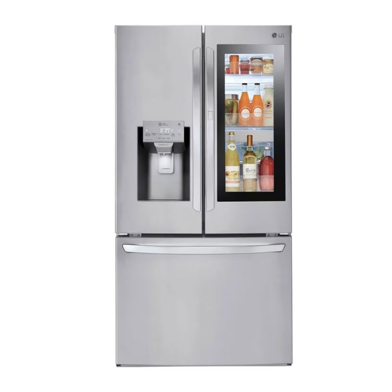Heladera Combi French Door Instaview 660Lts LG GM78SXS C/Dispenser No Frost Inverter Silver