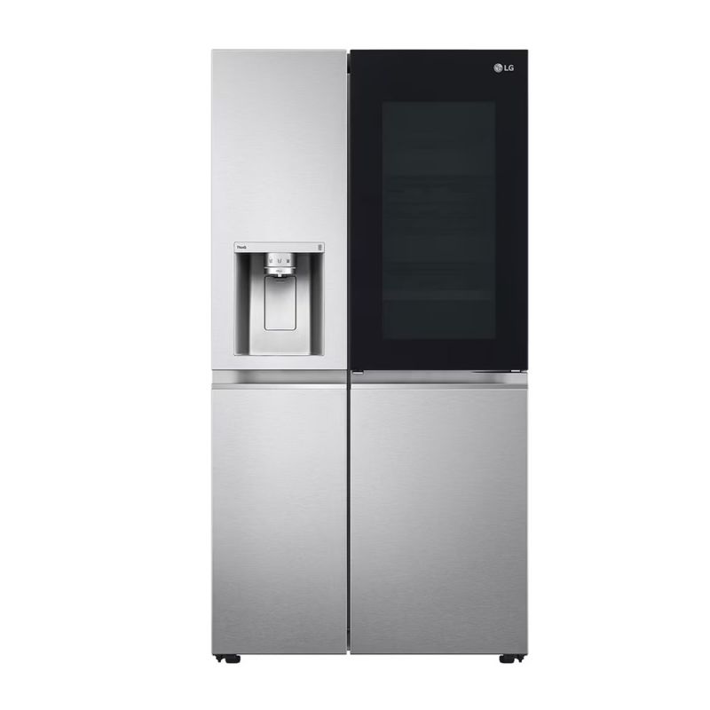 Heladera C/Freezer Side By Side 570Lts LG Instaview GS66SXSC No Frost Inverter Silver