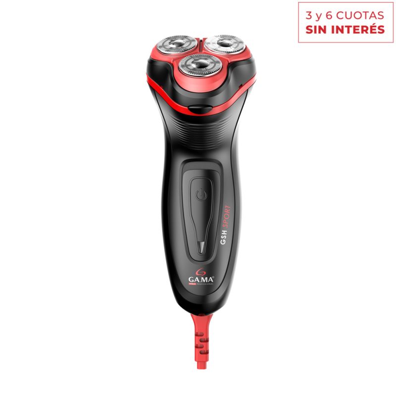 Afeitadora Gama Double Track GSH 855 Sport Negro con Rojo