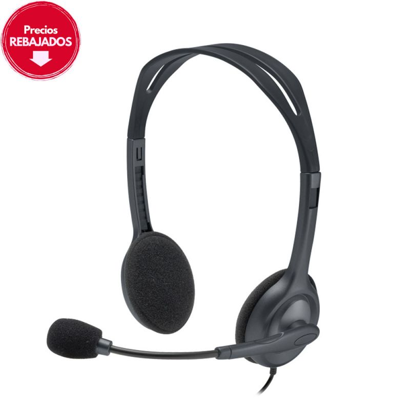 Auriculares Manos Libres Logitech H111/0612 Micrófono Giratorio Negro